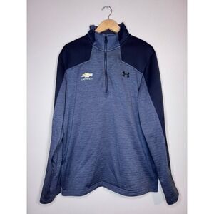 Under Armour ColdGear 1/4 Zip Gray Chevy Logo Pullover LG